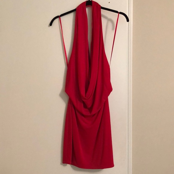 BCBG Dresses & Skirts - BCBG Halter Scoop-Neck Dress